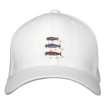 Fishing Lures Embroidered Cap Embroidered Baseball Cap