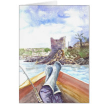 'Fishing off Polruan' Card
