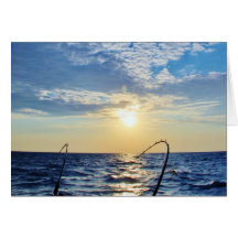 Fishing on Wavy Water Card