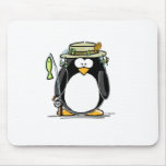Fishing Penguin Mouse Pad
