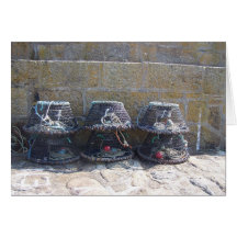 Fishing Pots Greeting Cards