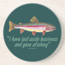 Fishing Quote Drink Coaster