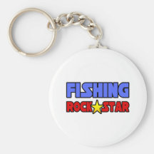 Fishing Rock Star Keychain