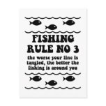 Fishing Rule No 3 postcards