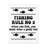 Fishing Rule No 5 postcards