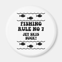 Fishing Rule No 7 Fridge Magnet