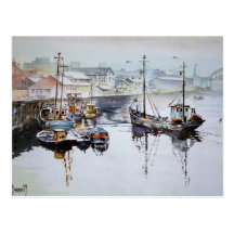 Fishing Trawlers  Post Card