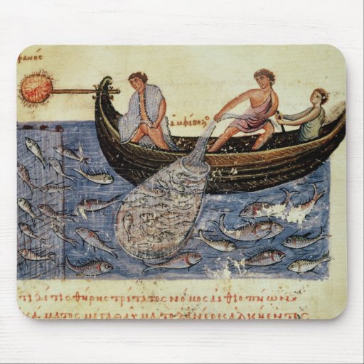 Fishing with a Net Mousemat
