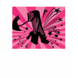 Fishnets and Hot Pink t-shirts