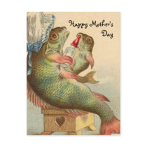 Fishy Mother's Day Post Cards