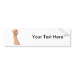 Fist Clenched Hand Sign Gesture bumper stickers