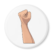 Fist Clenched Hand Sign Gesture magnets