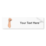 Fist Closed Hand Sign Gesture 2 bumper stickers