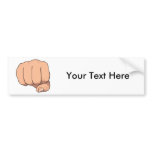 Fist Closed Hand Sign Gesture bumper stickers