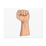 Fist Closed ~ Hand Sign Gesture Postcard