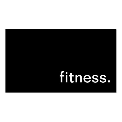 Fitness Business Card