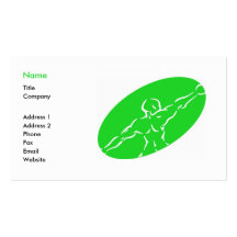 Fitness Business Card Template - green