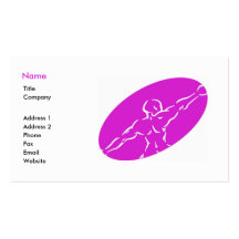 Fitness Business Card Template - magenta