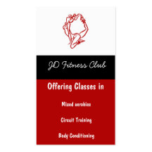 Fitness Business Cards
