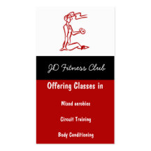 Fitness Business Cards