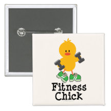 Fitness Chick Button