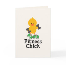 Fitness Chick Greeting Card