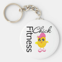 Fitness Chick Key Chain
