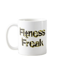 Fitness Freak - Black & Gold Coffee Mugs