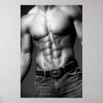 Fitness Model Abs Poster #9