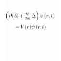 Fitted shirt: Schrodinger wave equation, printed
