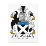 Fitz-Patrick Family Crest postcards