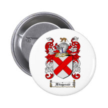 FITZGERALD FAMILY CREST -  FITZGERALD COAT OF ARMS BUTTON