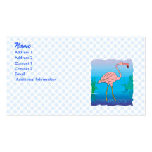 Fitzgerald Flamingo Business Card Template