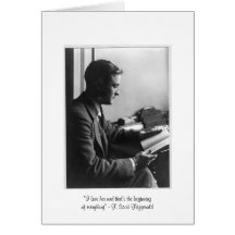 Fitzgerald "That's the beginning" Greeting Card