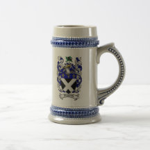 Fitzpatrick Coat of Arms Stein / Fitzpatrick Crest Coffee Mugs