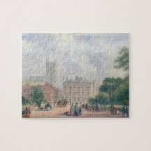 Fitzroy Square, London (oil on panel) Puzzles