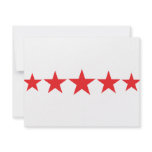 five 5 red stars deluxe invitations