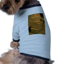 Five 90 pound gold bricks doggie tee
