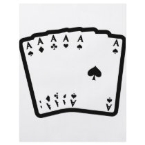 five aces icon black full color flyer
