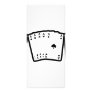 five aces icon black personalized rack card