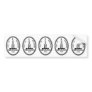 FIVE Baltimore Seal Bumper Stickers