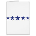 five blue stars greeting cards