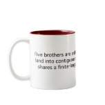 Five Brothers Divide Land mugs