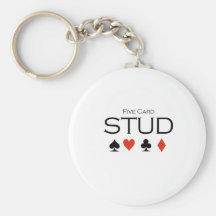 Five card stud T-shirt Keychains