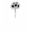 Five Clustered Sunflowers Image t-shirts