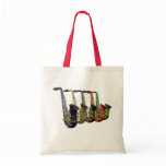 Five Colourful Saxophones Canvas Crafts & Shopping