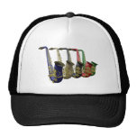 Five Colourful Saxophones Team Club Group Hat