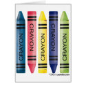 Five fat crayons cards