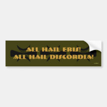 Five Fingered Hand of Eris Bumper Stickers