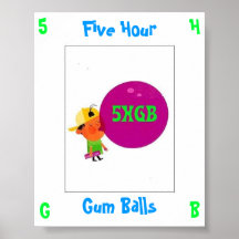 Five Hour Gum Balls Print